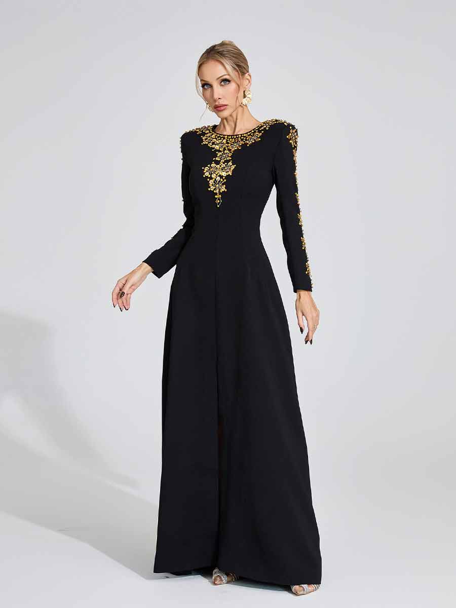 Mira Long Sleeved Maxi Dress