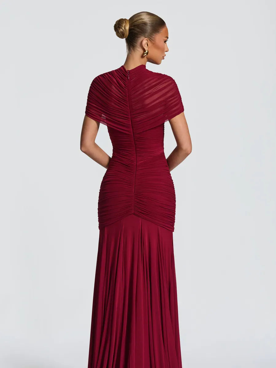 Lilith Short Sleeve Cutout Maxi Dress