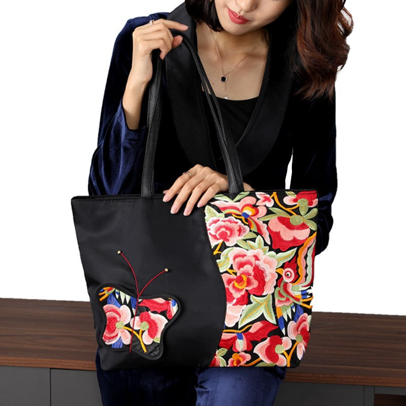 Embroidered Women's Bag Large Capacity Tote Bag