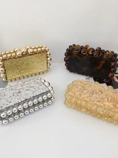 Beaded Mini Acrylic Dinner Party Bag