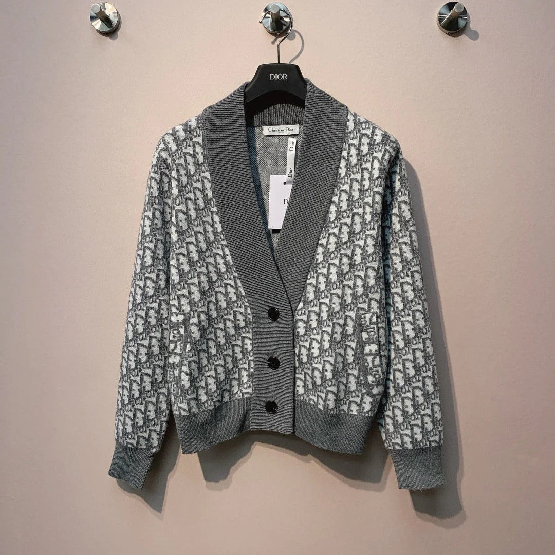 DIOR 25S V-NECK KNIT CARDIGAN 698