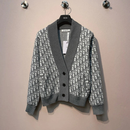DIOR 25S V-NECK KNIT CARDIGAN 698