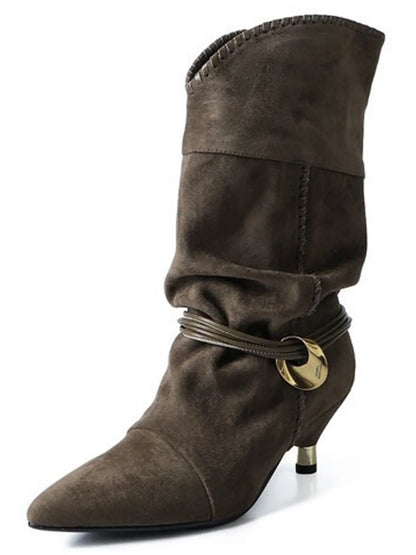Abrianna Ruched Ankle Boots