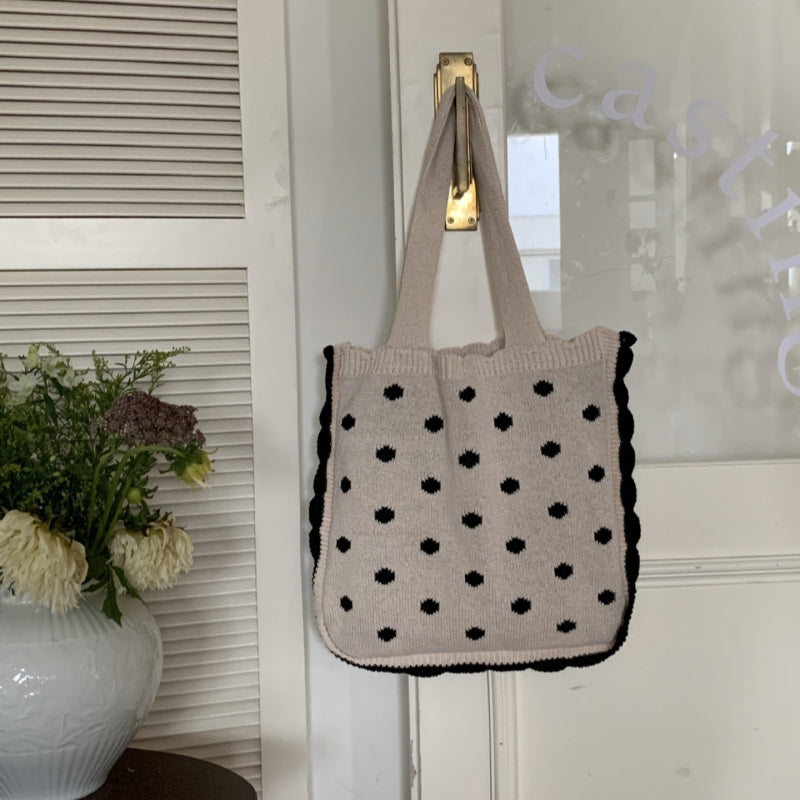 Crochet Tote Bag Simple Fashion Wool Bag