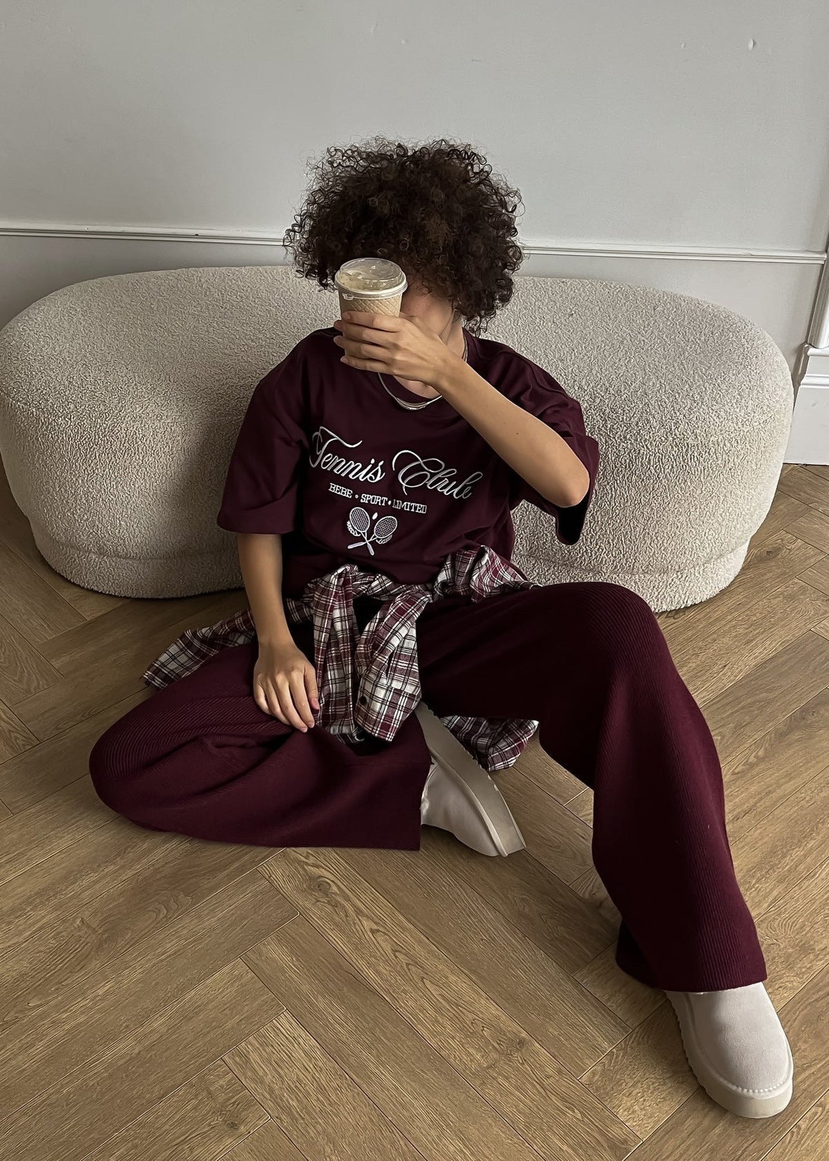 Oversized Cotton Graphic Sporty T Shirt