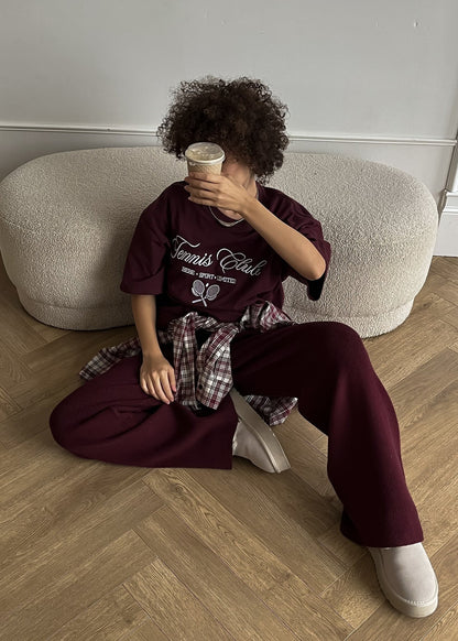 Oversized Cotton Graphic Sporty T Shirt
