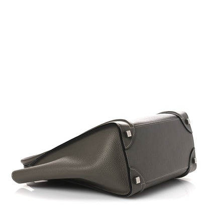 Drummed Calfskin Micro Luggage Souris