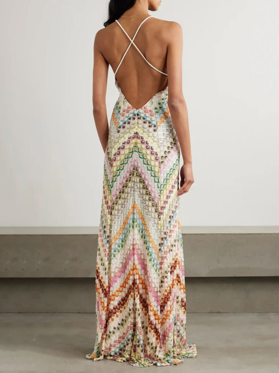 Georgia Bohemian-style Bodycon Maxi dress