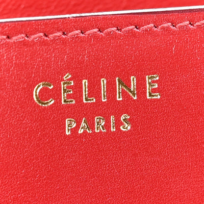 Box Calfskin Medium Classic Box Flap Bag Red