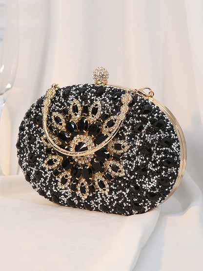 Geometric Rhine Stones Handbags
