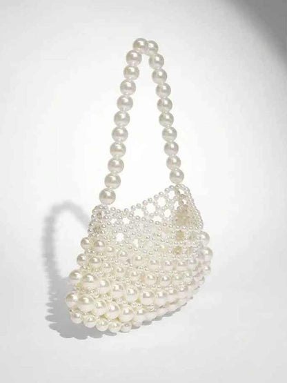 Ramona Pearl Beaded Shoulder Bag