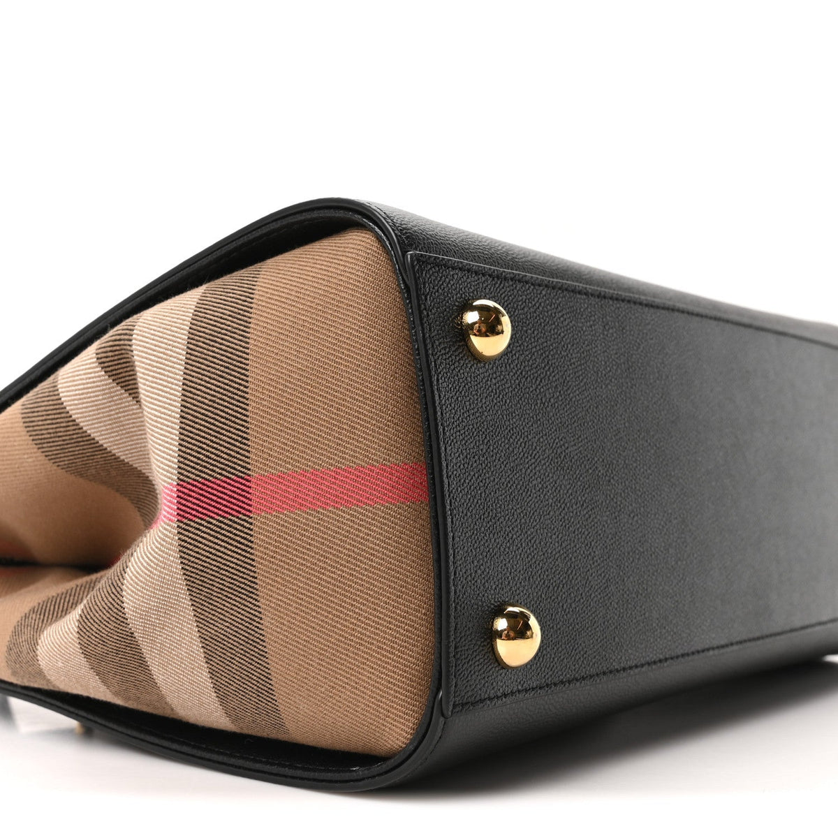 Calfskin Mega Check Small Banwell Tote Black