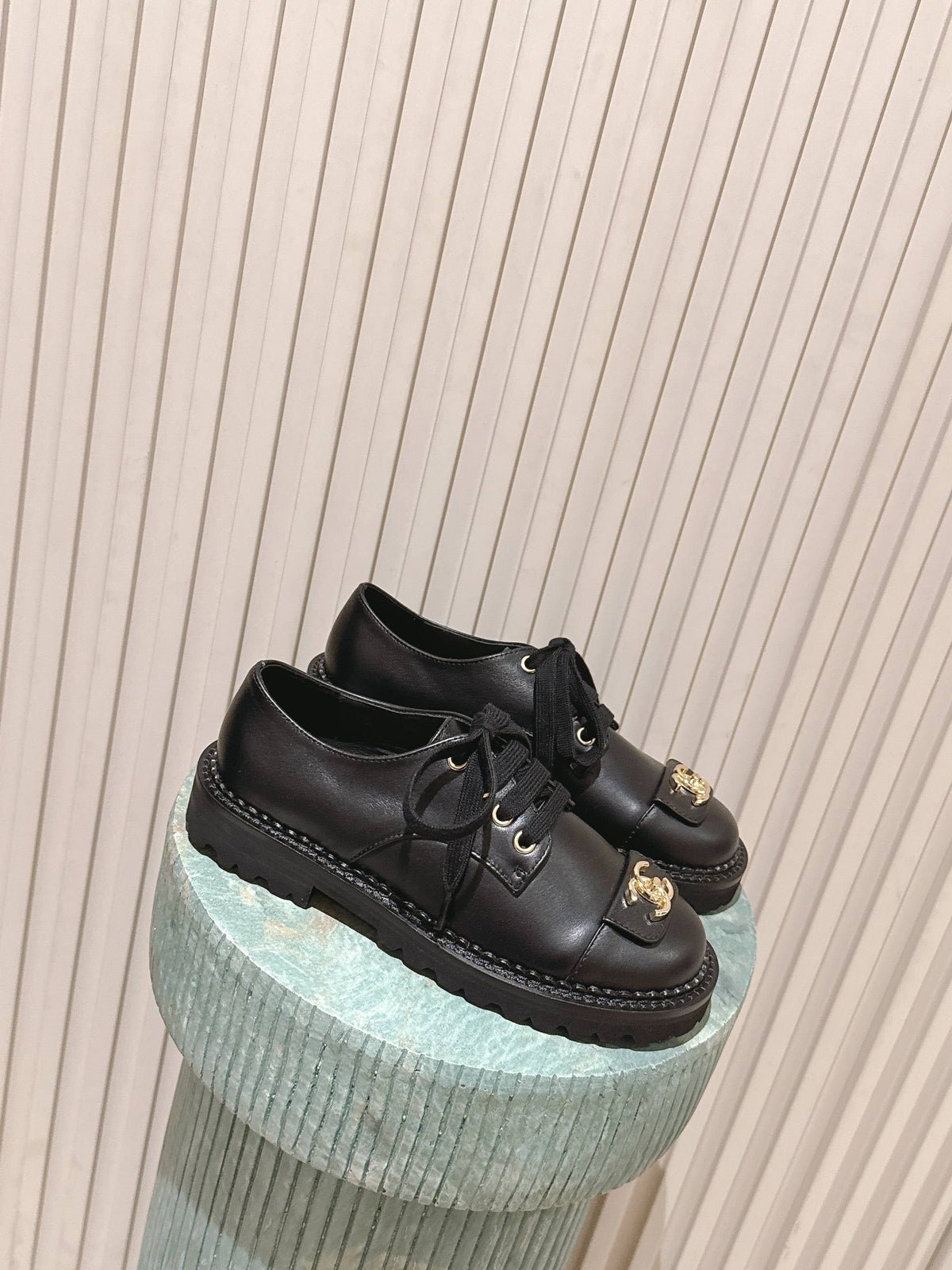 CC 26s Shoes 2cm Black Calfskin 583903