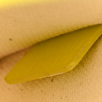 Canvas Calfskin Mini Vertical Cabas Neon Yellow