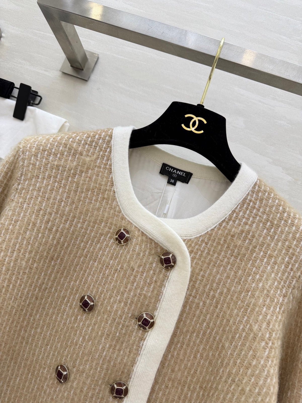 CC Long-Sleeved Knit Cardigan 344717