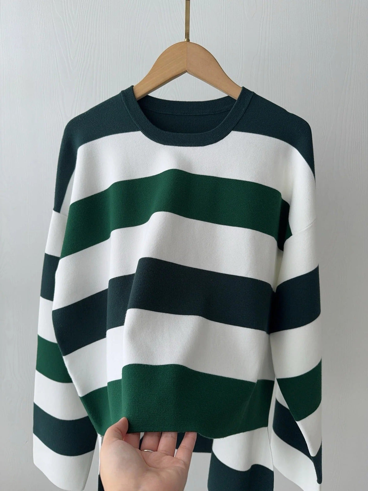 MAX MARA 25S LONG-SLEEVE STRIPED SWEATER 128