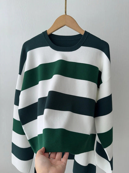 MAX MARA 25S LONG-SLEEVE STRIPED SWEATER 128