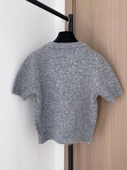 PRADA 25S SHORT-SLEEVE KNIT TOP 394