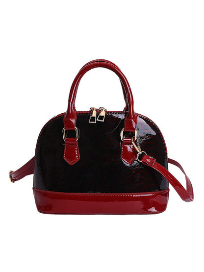 Victoria Snakeskin-patterned Leather Bag