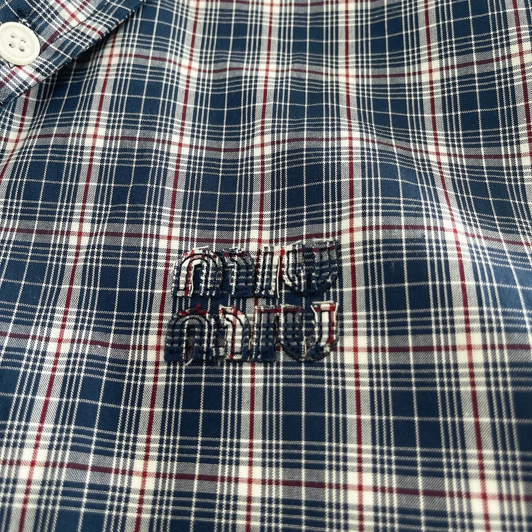 MIU SET PREPPY CHECKED BLAZER 265846