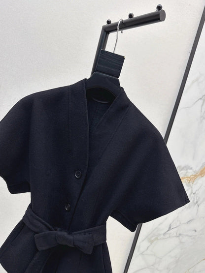 DIOR 25S SHORT DOUBLE-FACED KNIT COAT 586