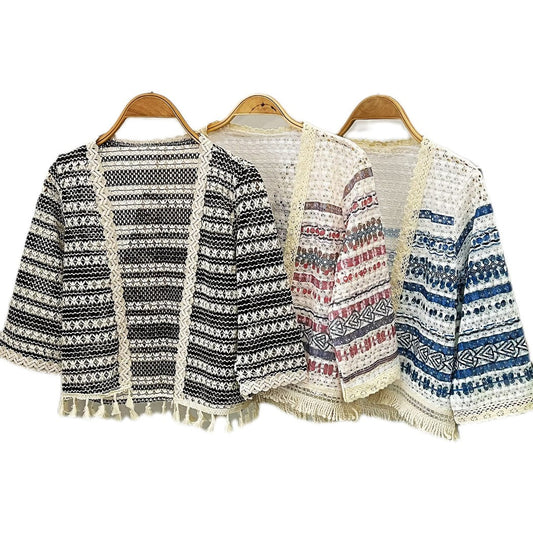 Crosa - Boho Knit Cardigan Cover-Up – Stylish &amp; Cozy