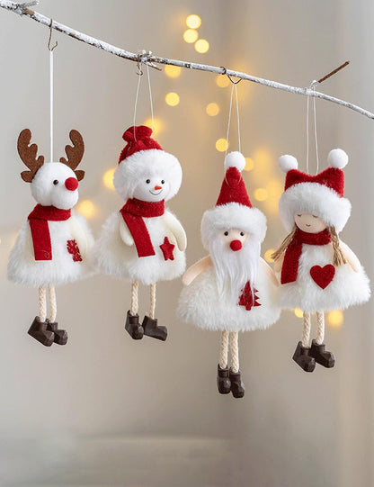 Cute Plush Reindeer Doll Christmas Tree Hanging