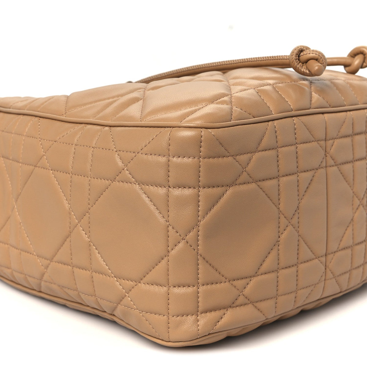Calfskin Macrocannage Medium D-Motion Bag Light Gold