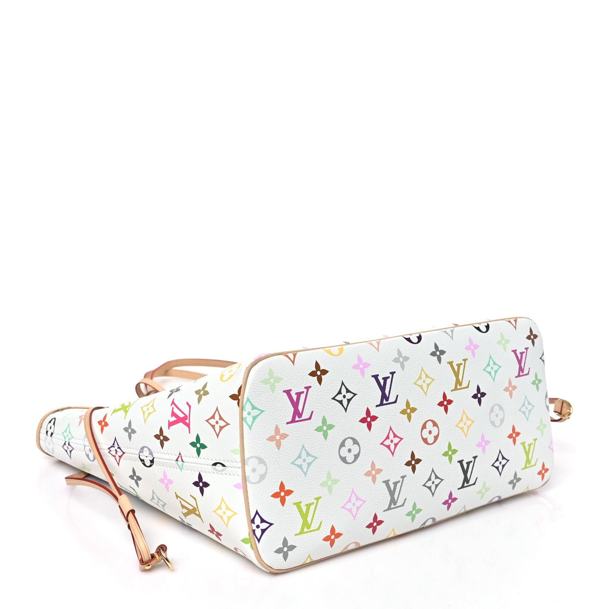 LV X TM Monogram Multicolor Neverfull MM White