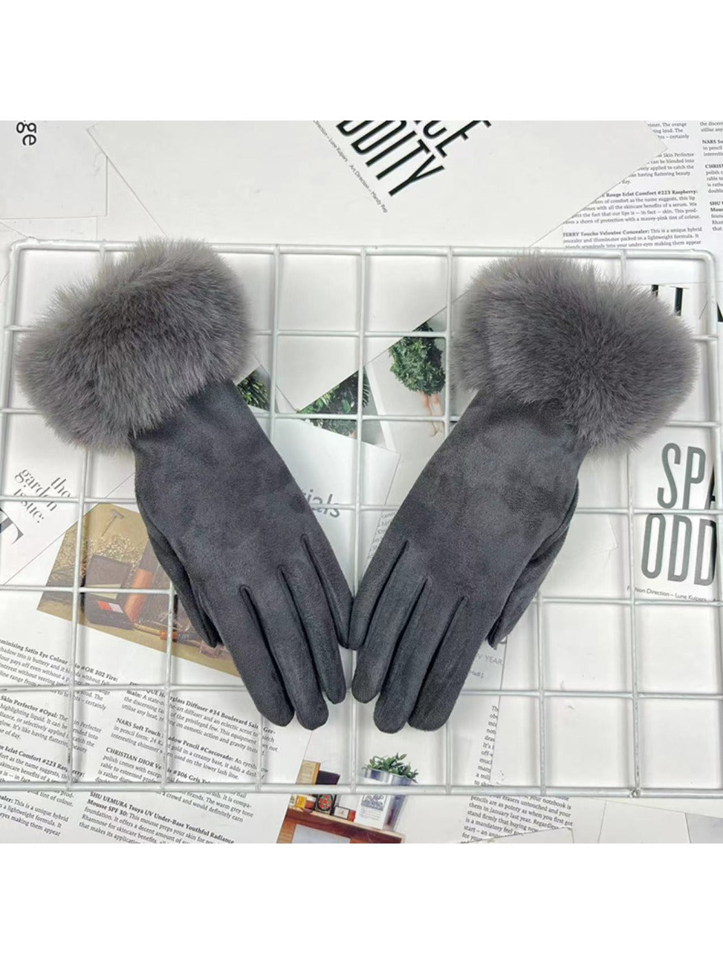 Gloving - Women's Fur-Cuff Winter Gloves