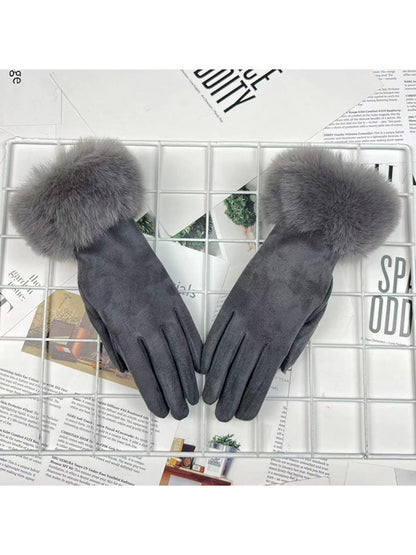 Gloving - Women's Fur-Cuff Winter Gloves