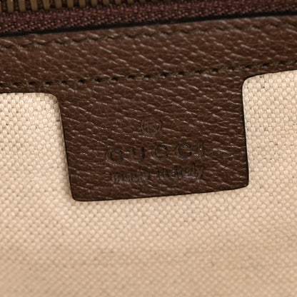 GG Supreme Monogram Web Small Ophidia Half Moon Hobo Brown