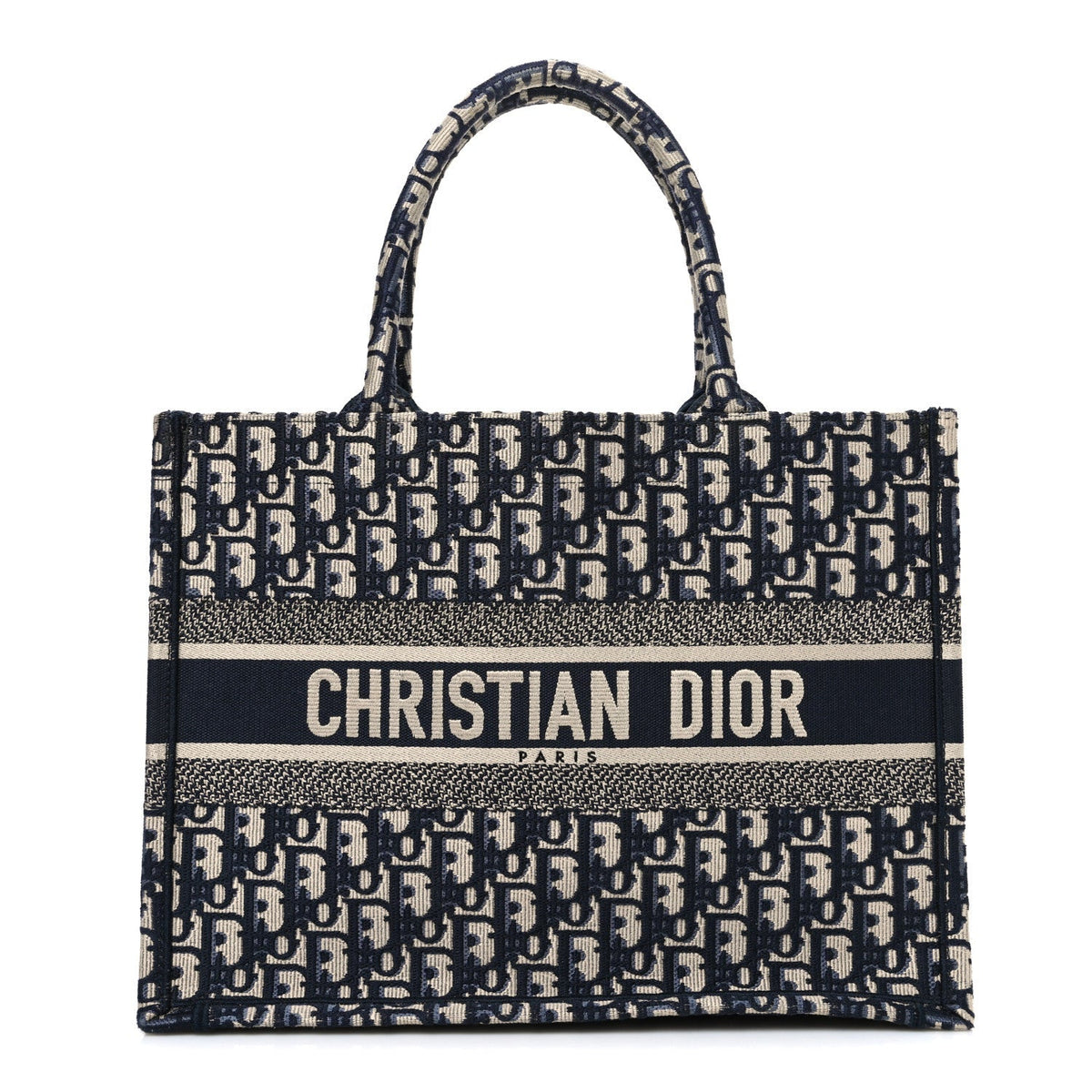 Oblique Medium Book Tote Blue Multicolor