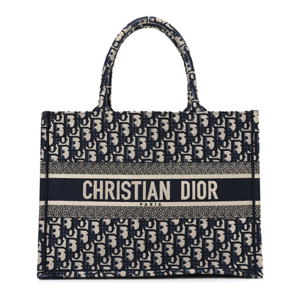 Oblique Medium Book Tote Blue Multicolor