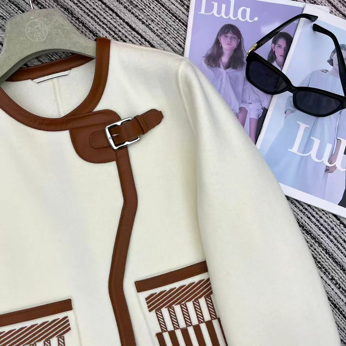 HERMES 25S KNITTED JACKET 052