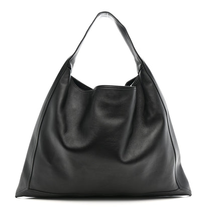 Silky Calfskin Large Hop Black