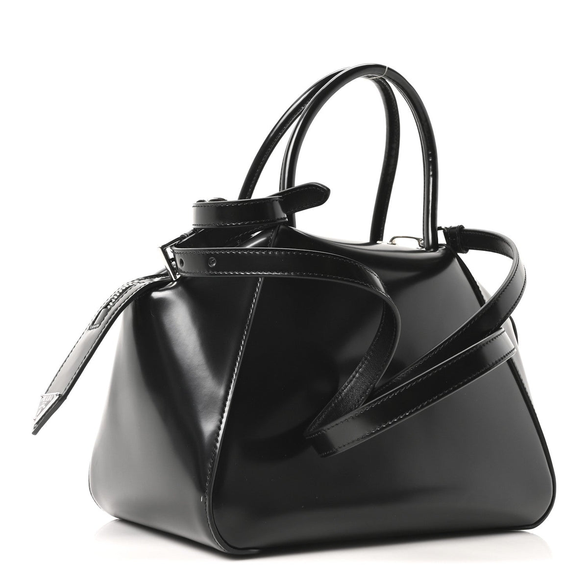Spazzolato Small Supernova Handbag Black