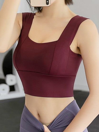 Summer New European And American Sports Underwear Yoga Back Cross Shockproof Gathered Shaping Sports Fitness Bra