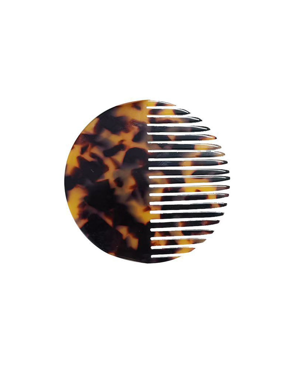 Round Mini Acrylic Portable Hair Combs