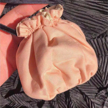 Sweet Floral Drawstring Make Up Bag