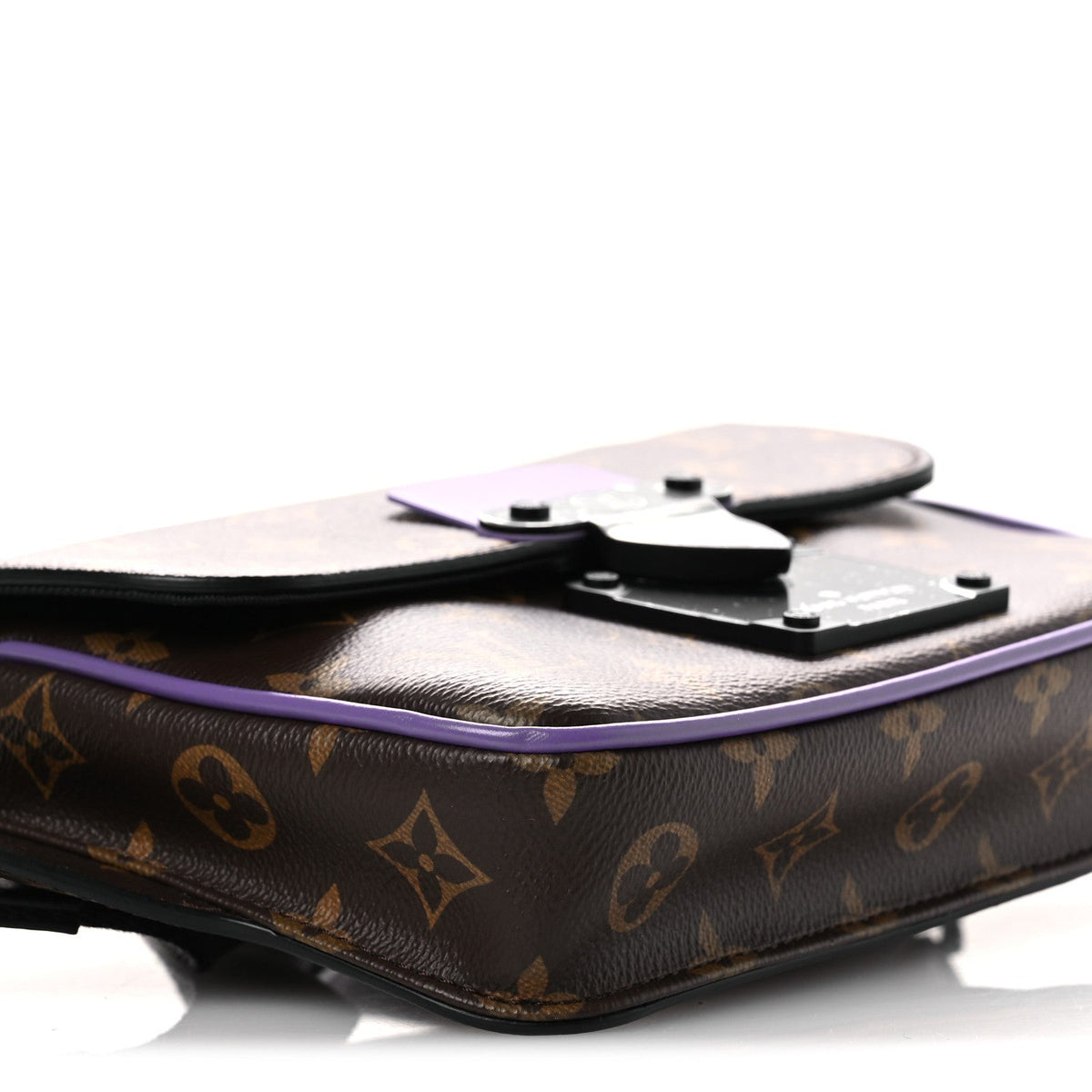 Monogram S Lock Sling Bag Purple