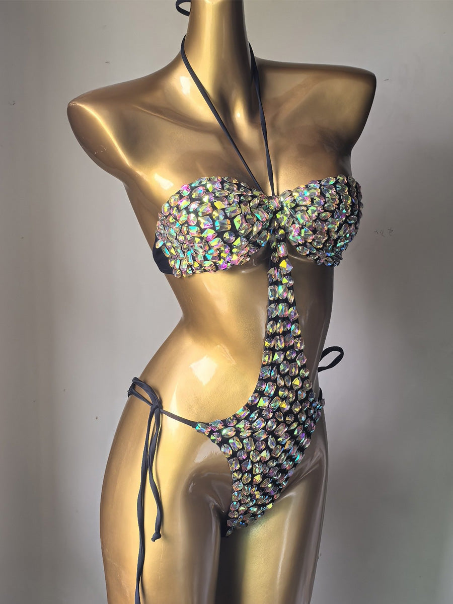 Aria Rhinestone One-Piece Swimsuit