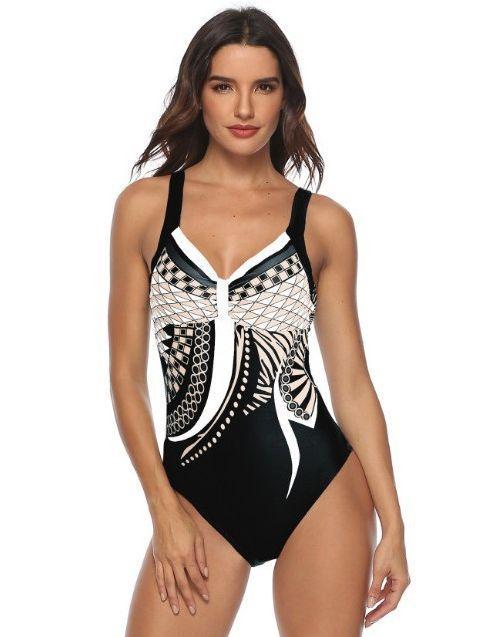 Printed Sexy One-Piece Swimsuit