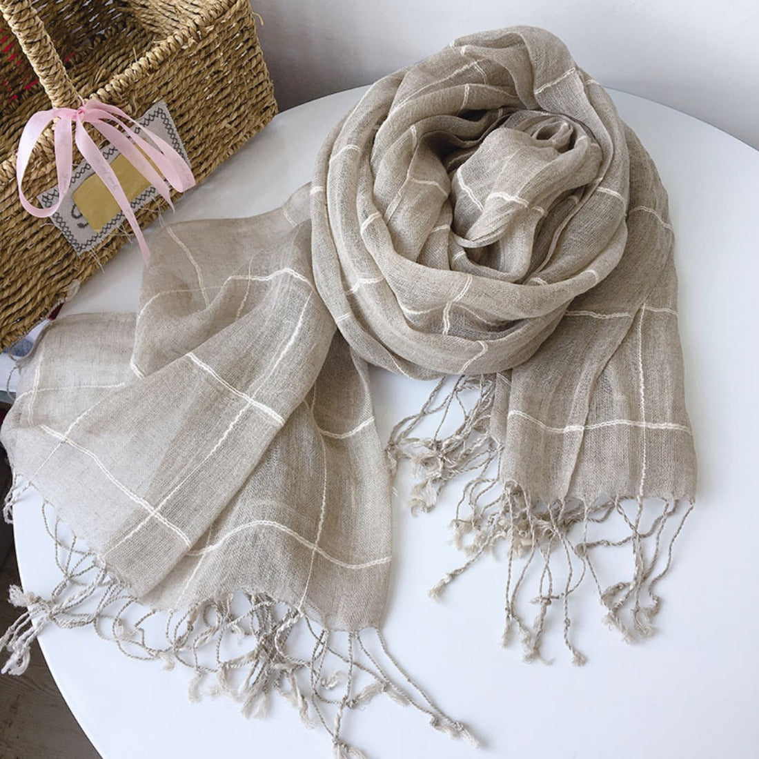 Scarvii - Japanese Retro Plaid Scarf