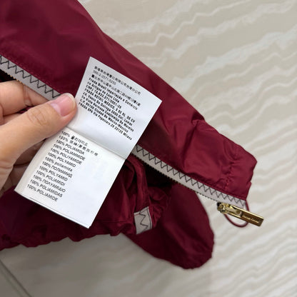 Miu 26s Hooded Jacket Red Polyamide 346203