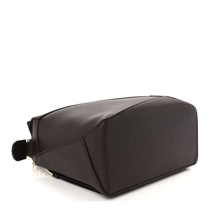 Soft Grained Calfskin Small Puzzle Edge Bag Dark Chestnut