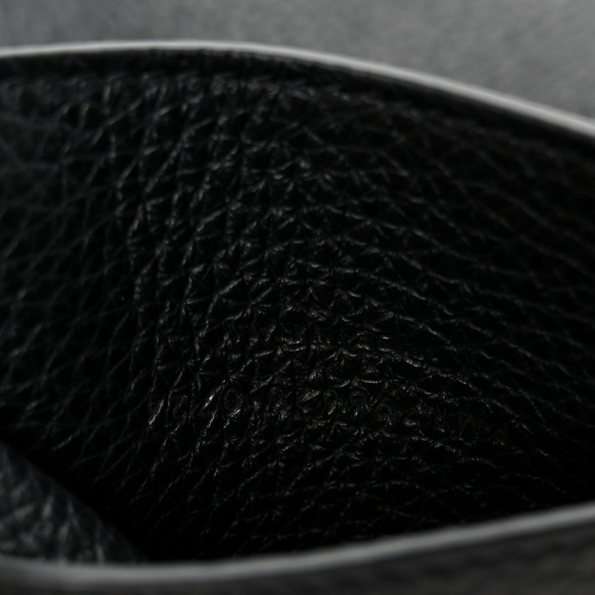 Grained Deerskin Paris VII Small Flat Hobo Black