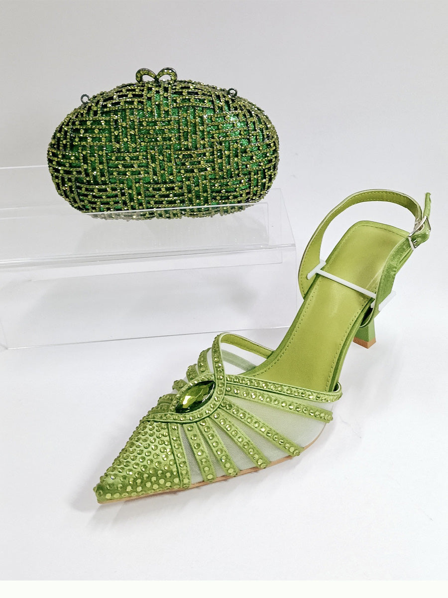 Ayla Crystal Gemstone High Heels