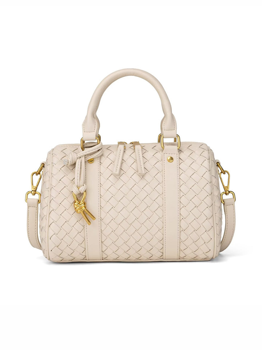 Sabrina Woven Pillow-Shaped Bag
