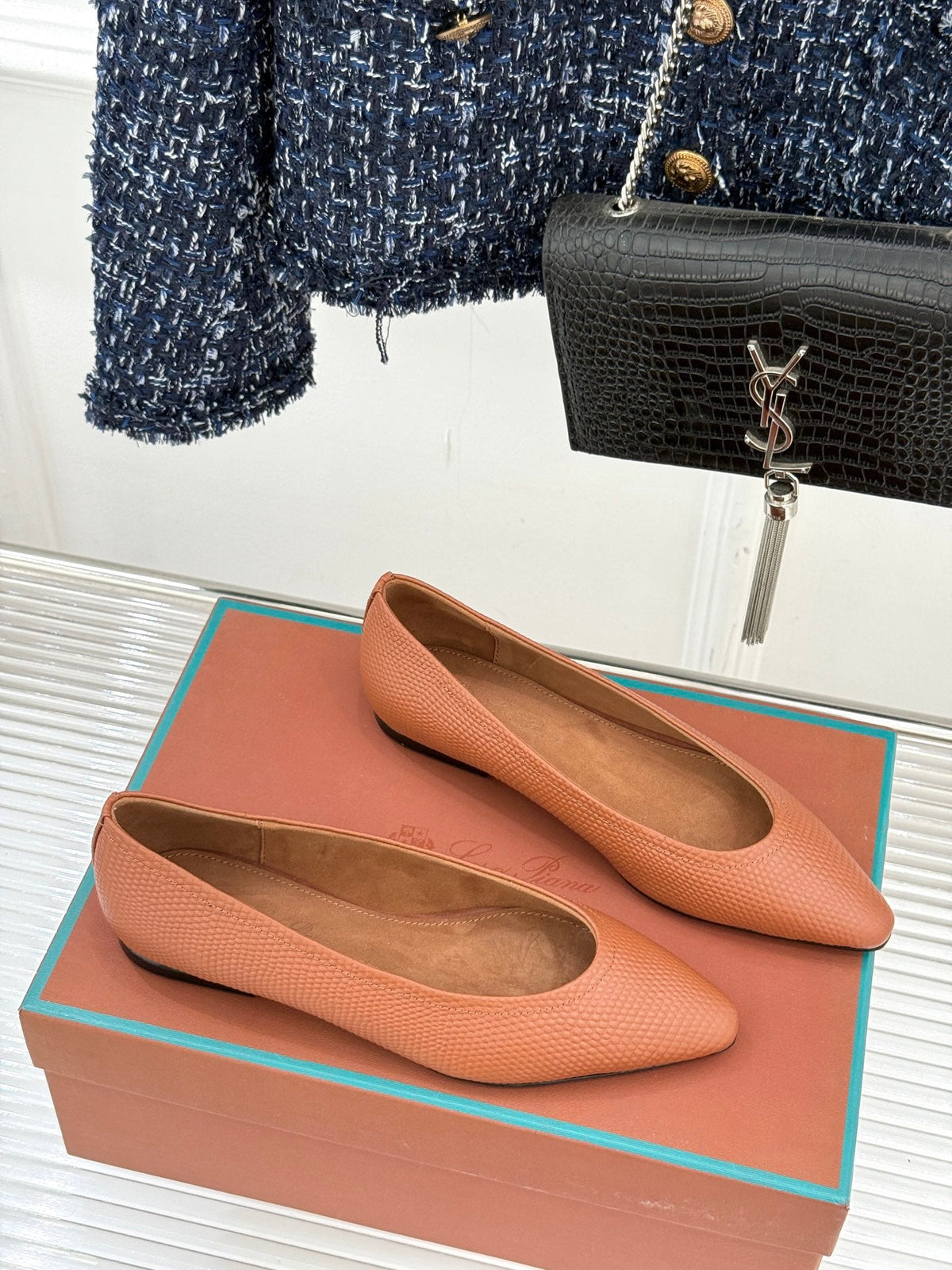 LP Primula Ballet Flat Brown Leather 570695